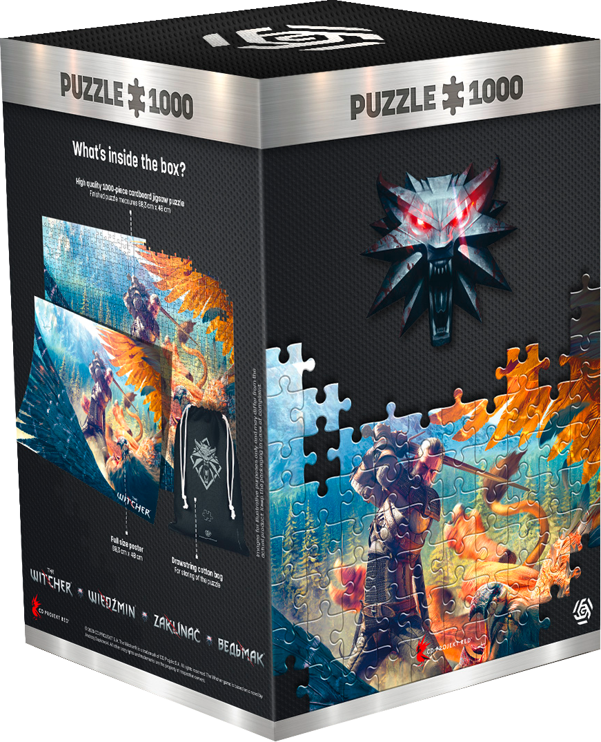 The Witcher: Griffin Fight 1000 db-os puzzle