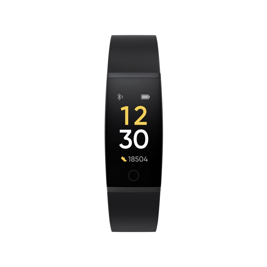 Pulsera de actividad - realme Band, Negro, 16 mm, 0.96", Rastreador deportes, Monitor Sueño, USB