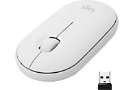 LOGITECH Pebble M350 Bluetooth Maus, Weiß