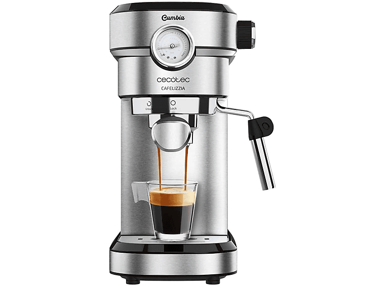 REACONDICIONADO Cafetera express Cecotec Cafelizzia 790 Steel Pro 20 bar 1350 W Sistema Thermoblock Inox