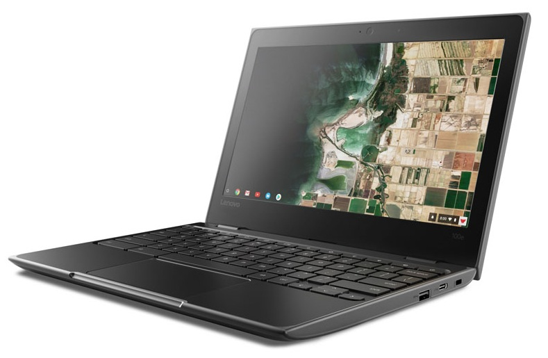 Portátil - Lenovo Chromebook 81ER0001SP, 11.6" HD, Intel® Celeron® N3350, 4 GB, 32 GB SSD, Chrome OS, Negro