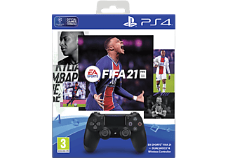 SONY PS PlayStation DUALSHOCK 4 - FIFA 21 Bundle - Wireless-Controller (Schwarz)