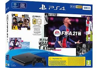 PlayStation 4 Slim 500GB - FIFA 21 Bundle - Spielekonsole - Schwarz