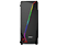 EVEREST X-LINE 1*12cm Rainbow Fan + RGB Şerit 600W AFPC 1*Usb 3.0 2*Usb 2.0 Oyuncu Kasası Siyah