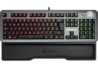 QPAD MK-95 Pro - Tastiera gaming, Wired, QWERTY, Mecha-Membran, Nero
