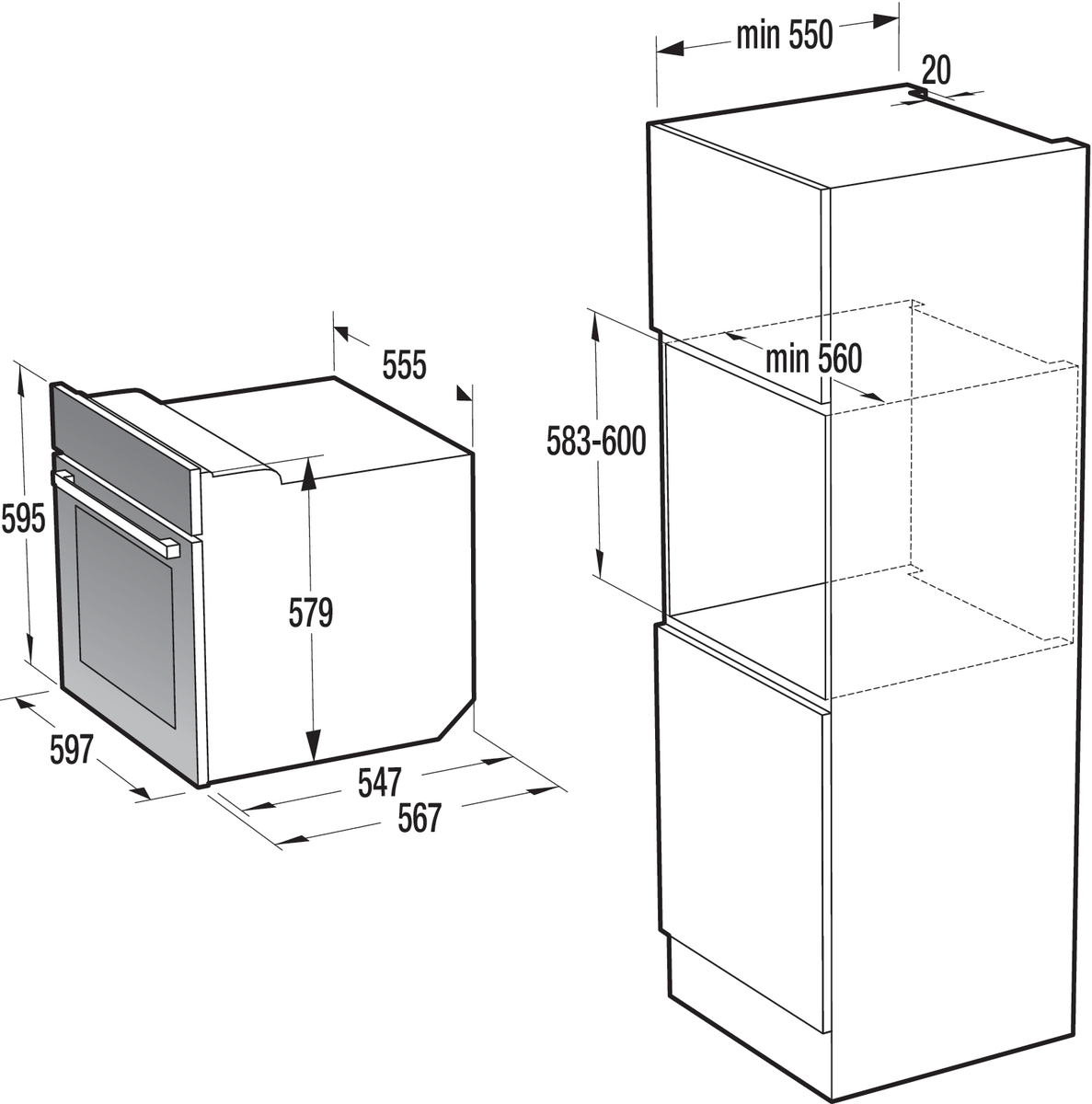 GORENJE Backofen inkl Kochfeld Jump Set I, Backofen, Kochfeld (Strahlungsheizung)