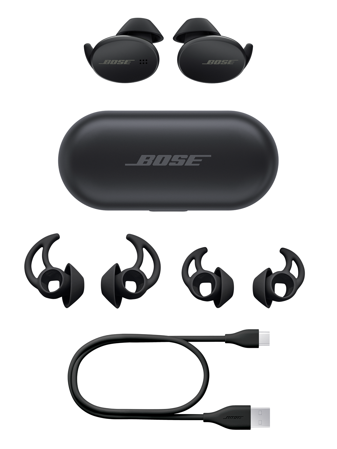BOSE Sport Earbuds Triple Black In-ear Oordopjes Zwart