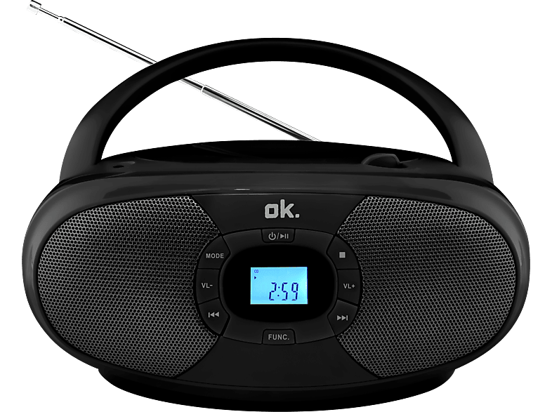 OK. ORC 131-BK STEREO CD Player, Schwarz