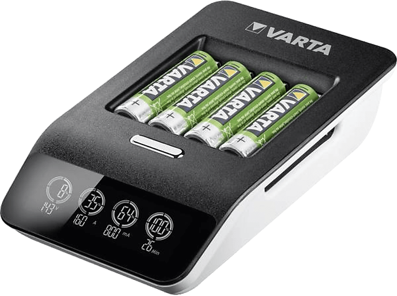 VARTA LCD Ultra-Fast-Plus gyorstöltő, fekete