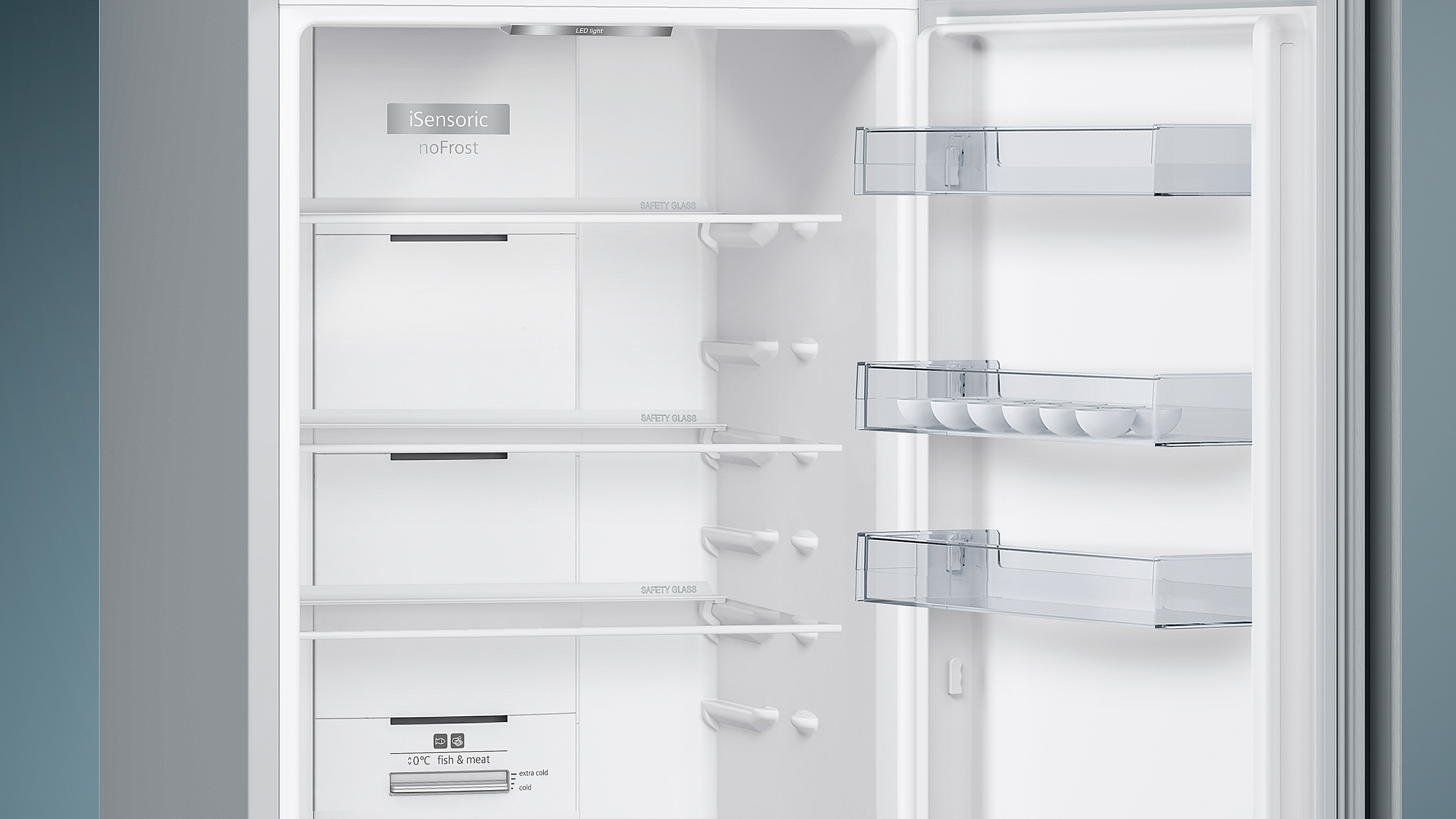 SIEMENS KG39N2LEA IQ300 Kühlgefrierkombination (E, 400 l, 2030 mm hoch, inox-look)