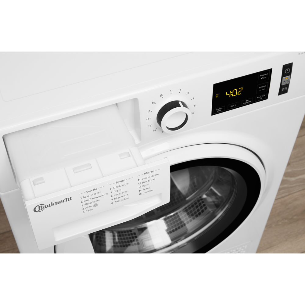 BAUKNECHT T SENSE M11 8X3WK DE Wärmepumpentrockner (8 kg, A+++, Weiß)