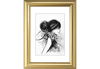 HAMA 175606 Kunststoffrahmen "Sofia", Gold 15 x 20 cm
