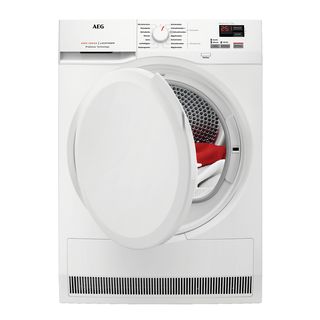 AEG T6DB40370 Kondensationstrockner Serie 6000 ProSense® mit Mengenautomatik (7 kg, B, Weiß / Weiß / Weiß)