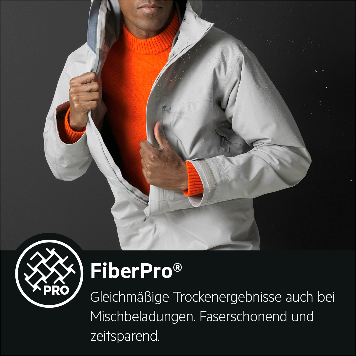 AEG T9DE77685 Wärmepumpentrockner Serie 9000 mit FiberPro Mischbeladungtrocknung (8,0 kg, A+++, Weiß / Silber / Silber)