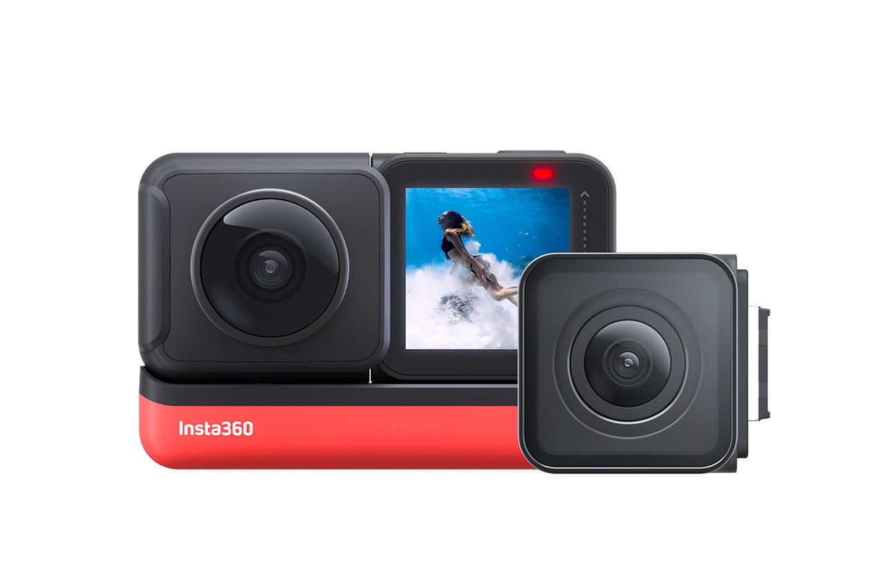 INSTA360 ONE R , Twin 360° Edition Dual Lens WLAN, Actioncam Touchscreen