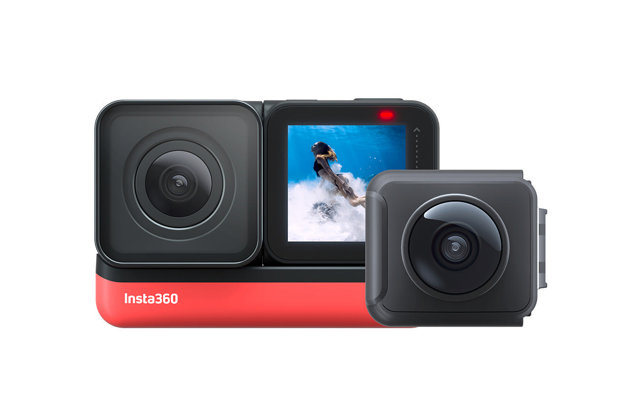 INSTA360 ONE Twin , Actioncam R WLAN, Dual Edition Lens Touchscreen 360°