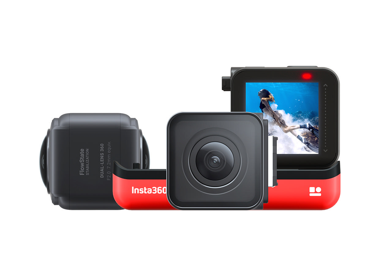 INSTA360 ONE R Twin Edition Dual Lens 360° Actioncam , WLAN, Touchscreen