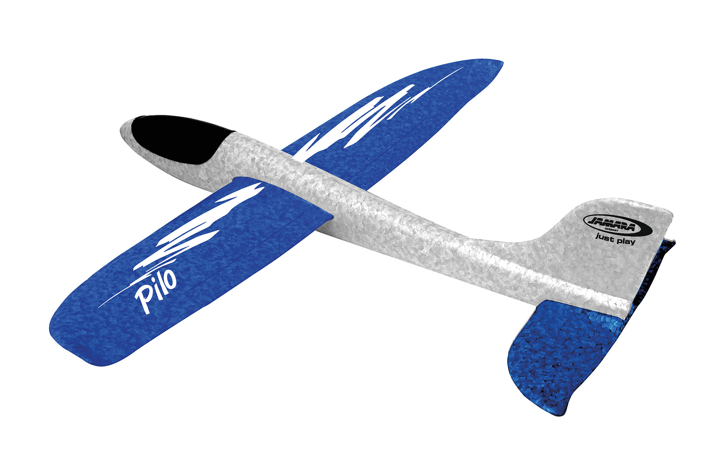 Pilo Schaumwurfgleiter Weiß/Blau KIDS JAMARA Spielzeugflugzeug
