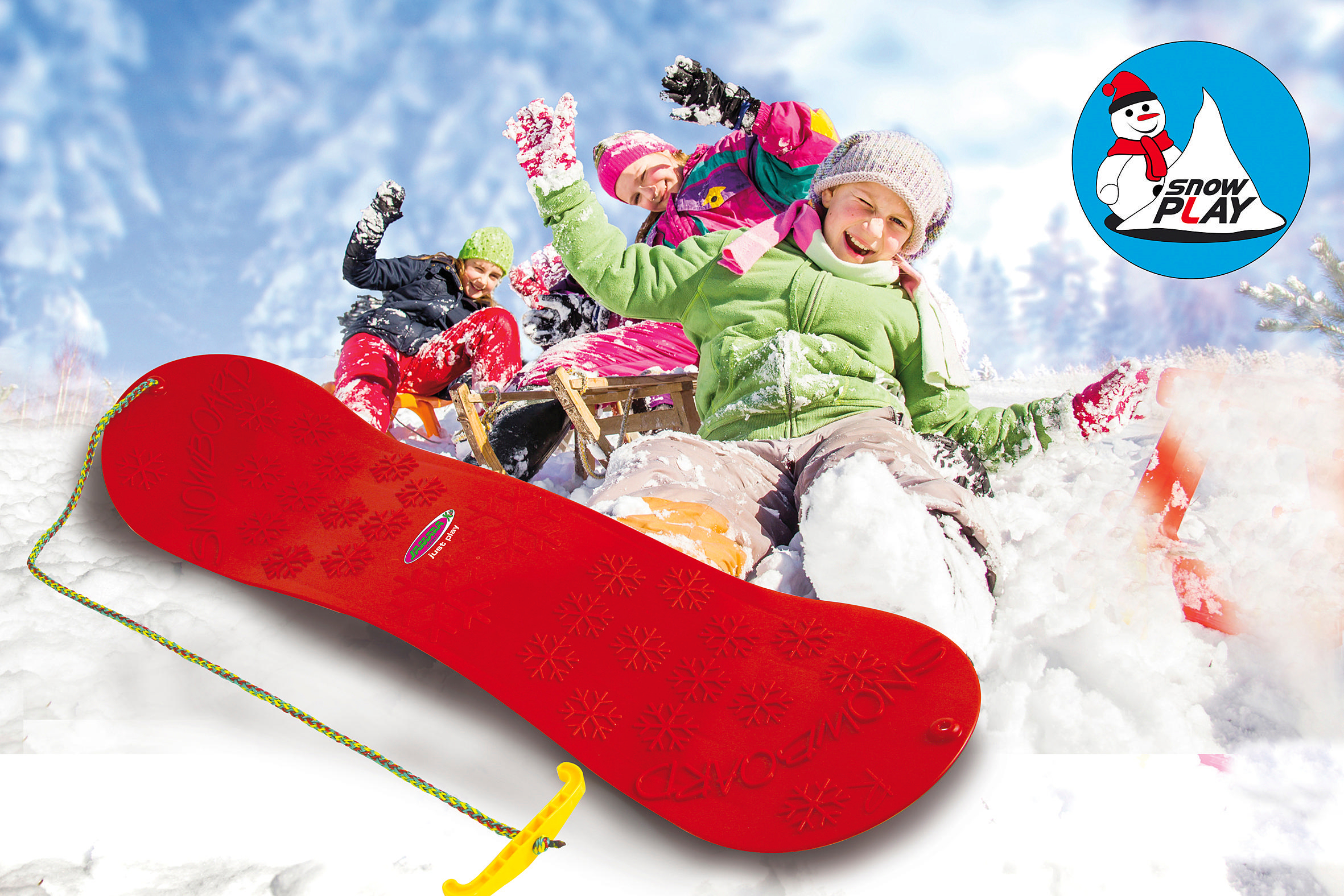JAMARA KIDS Snowboard Schneespielzeug Rot