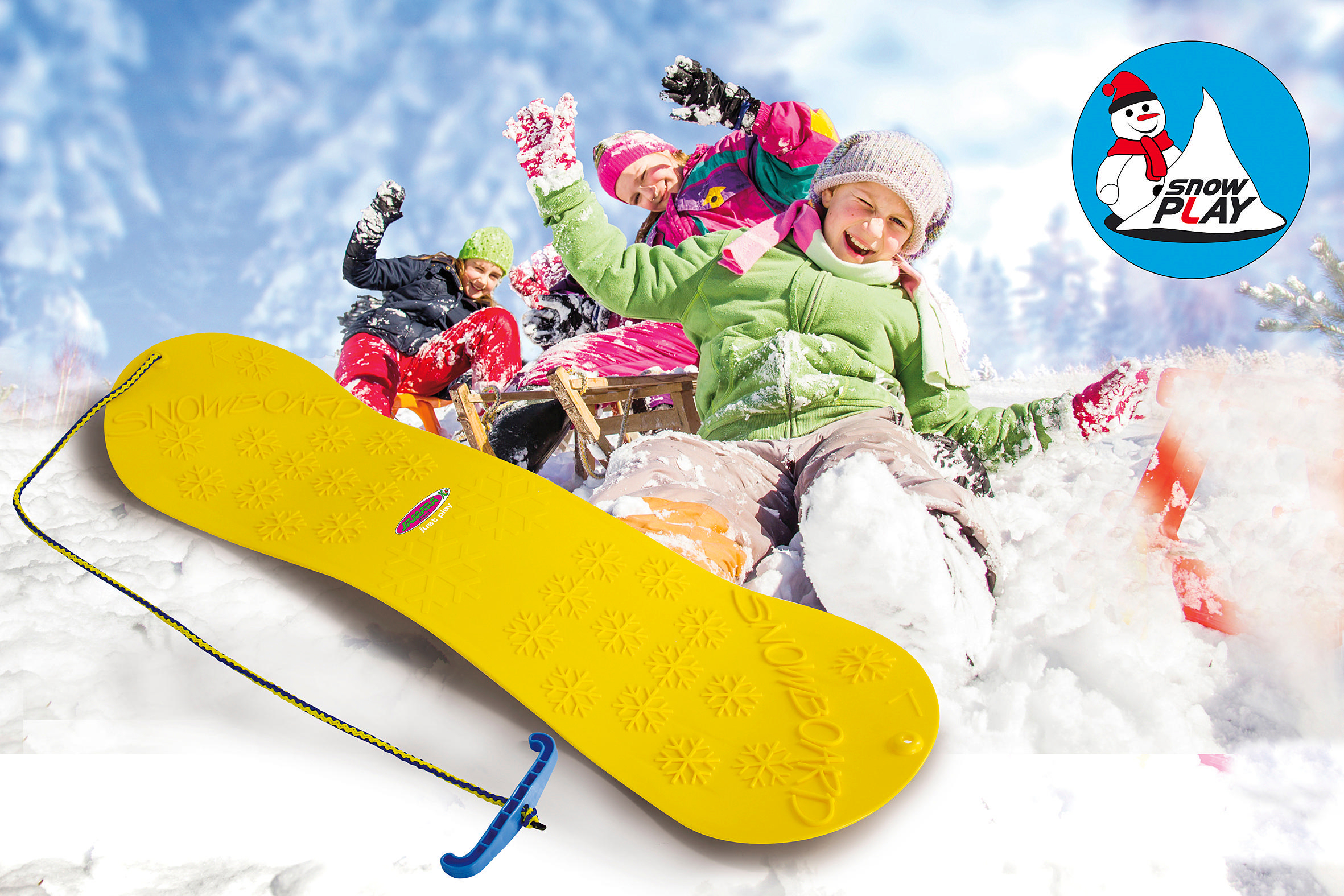 JAMARA KIDS Snowboard Schneespielzeug Gelb