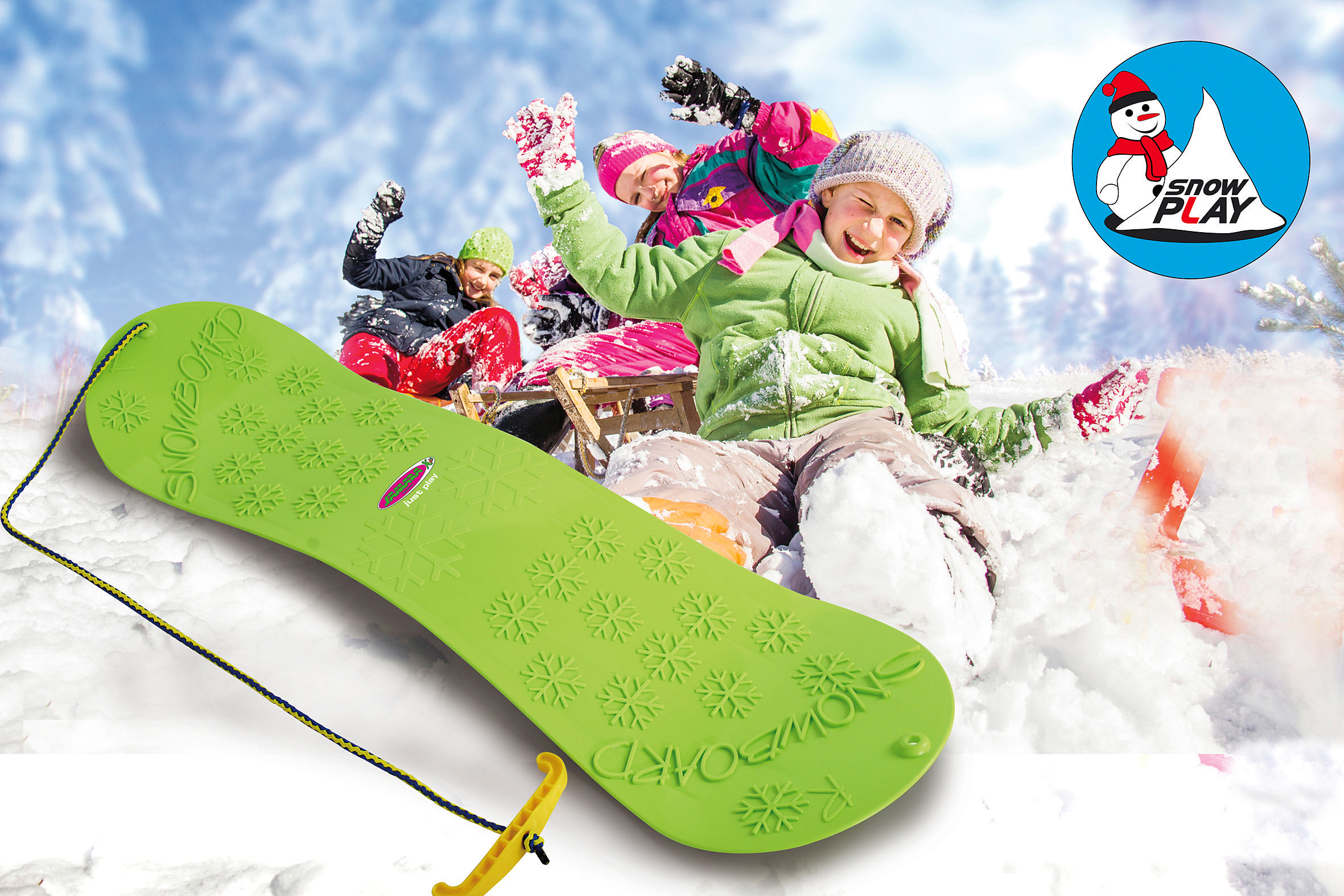 JAMARA KIDS Snowboard Schneespielzeug Grün
