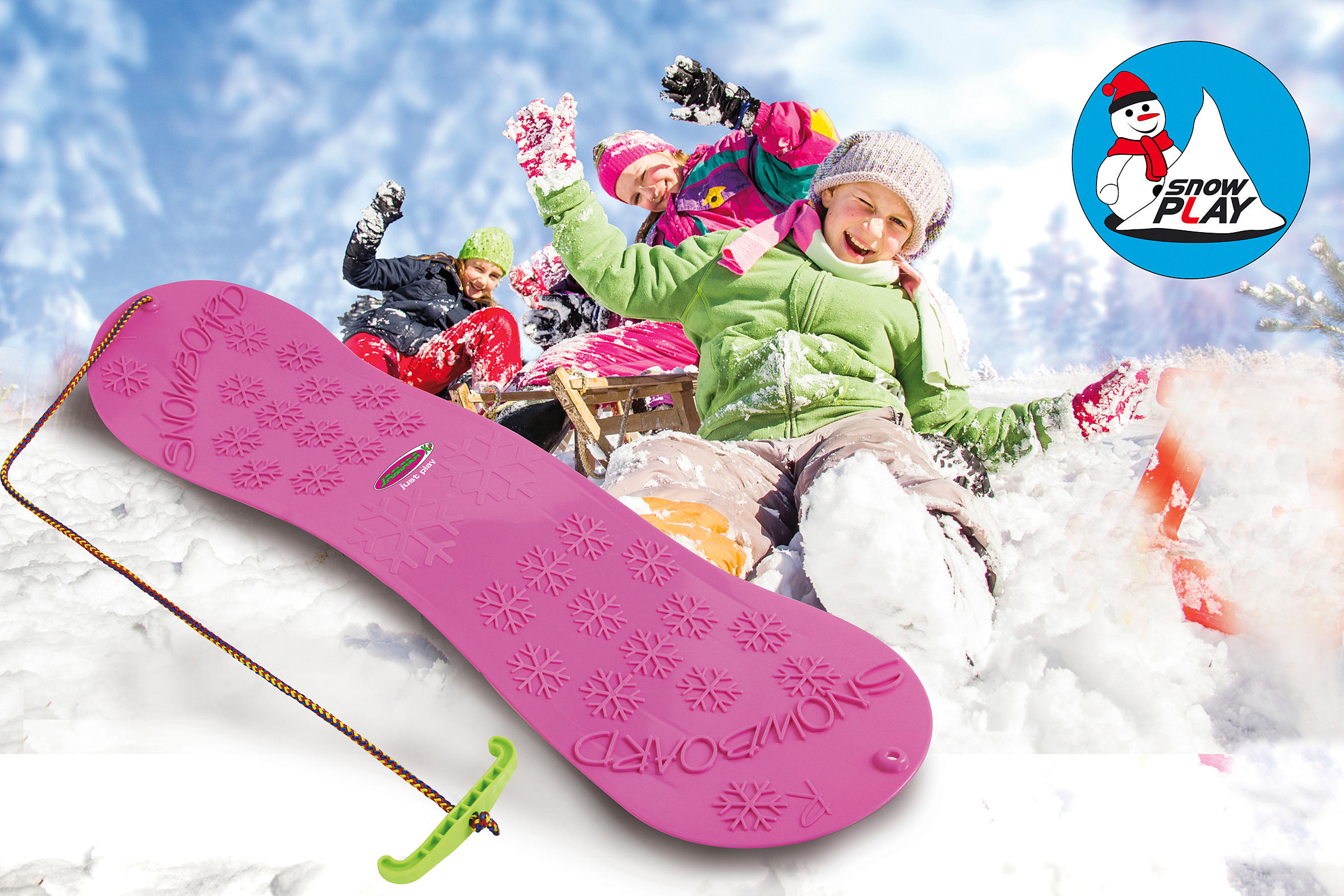 JAMARA Schneespielzeug Pink Snowboard KIDS