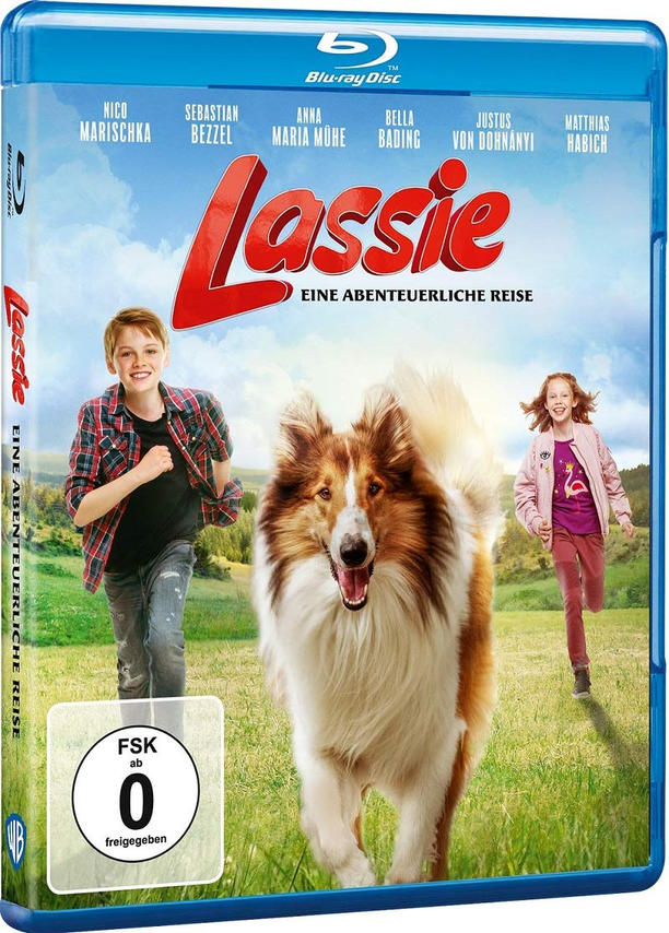 Blu-ray-Hülle des Films 'Lassie'.