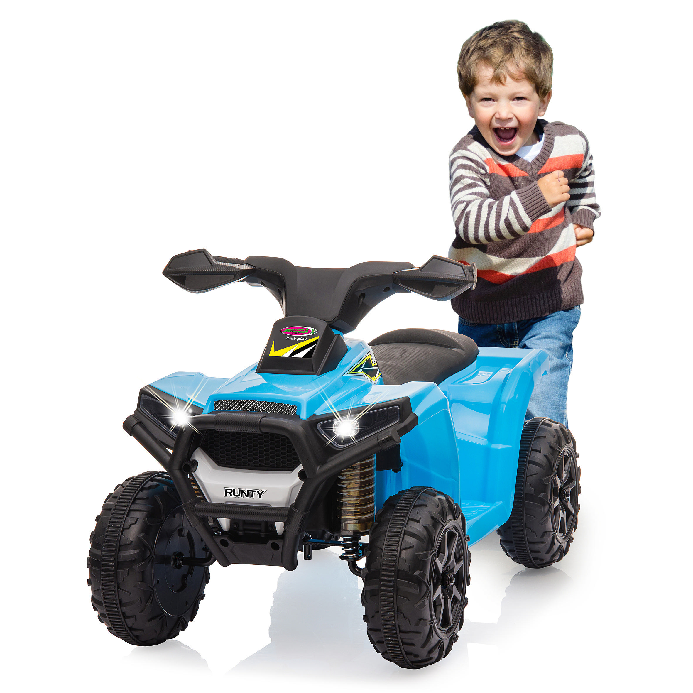 JAMARA Ride-On Mini Quad Runty Blau 6V Kinderfahrzeug