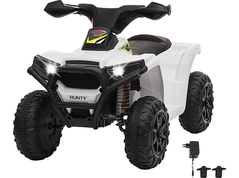 JAMARA Ride-On Runty Quad Mini 6V Weiß Kinderfahrzeug