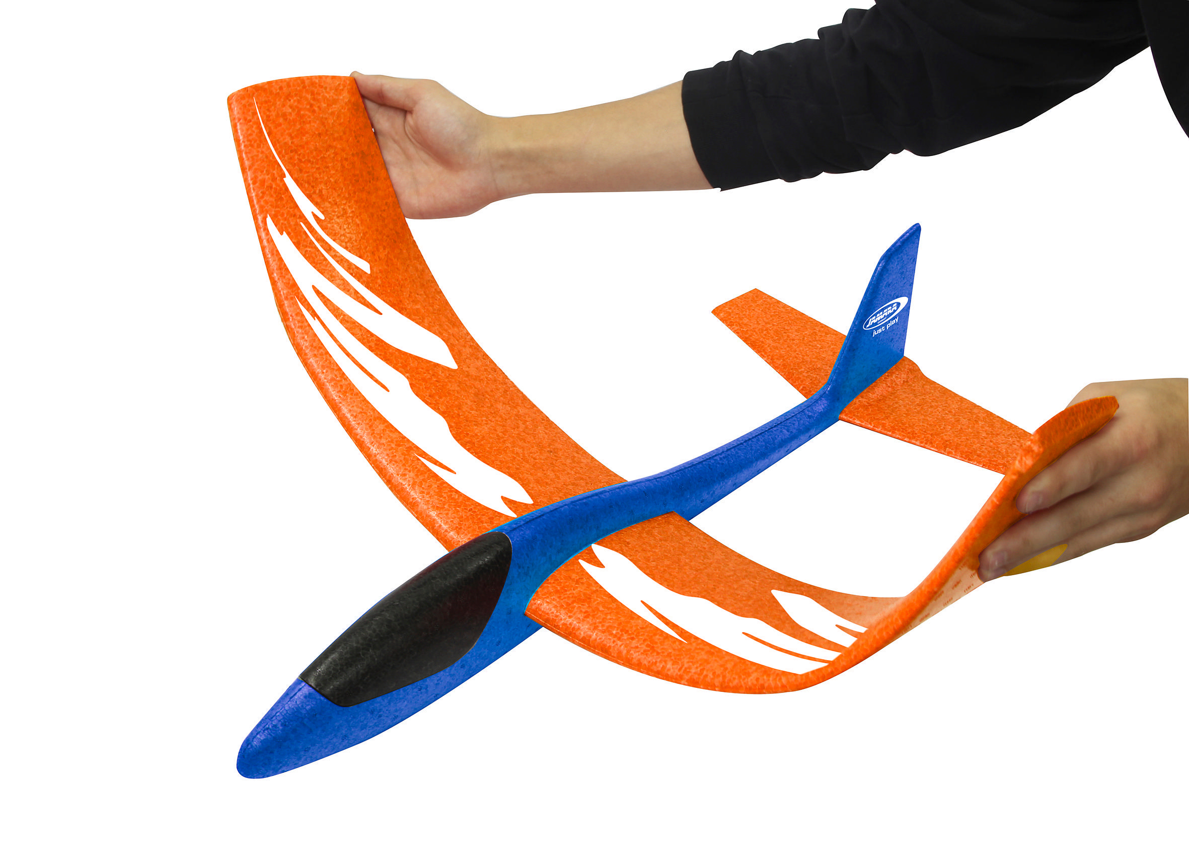JAMARA Pilo XL Schaumwurfgleiter EPP Spielzeugflugzeug Orange/Blau