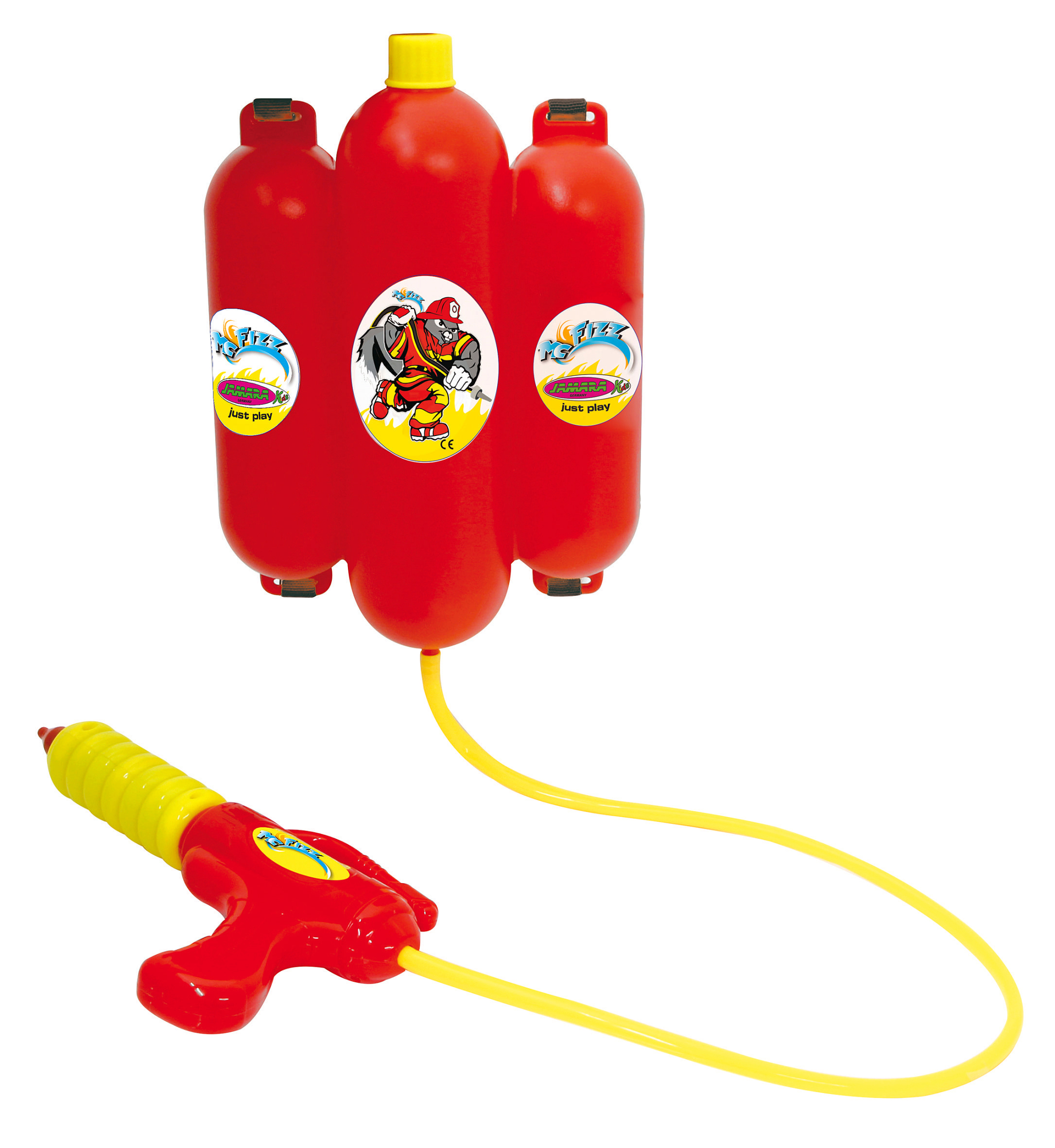 JAMARA KIDS Mc Fizz Wasserspritze Spielzeugwasserspritze Rot/Gelb