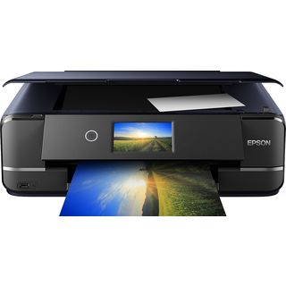 Impresora multifunción - Epson XP-970, WiFi, 28 ppm, 5760 x 1440 DPI, 100 hojas, Negro
