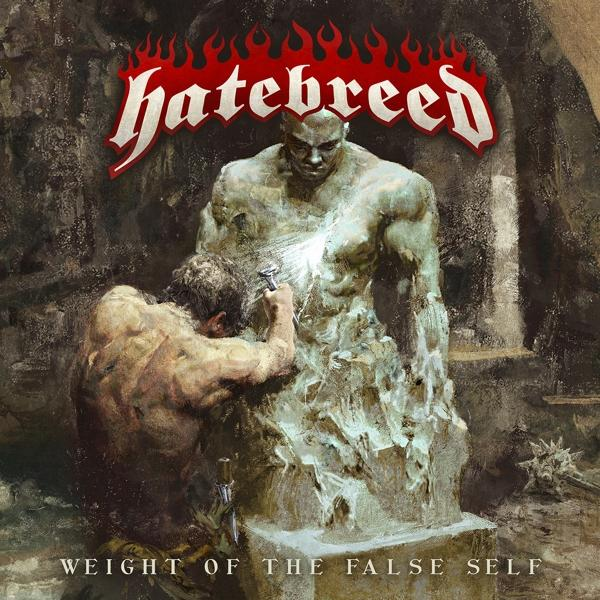 Albumcover für Hatebreeds Album 'Weight of the False Self'.