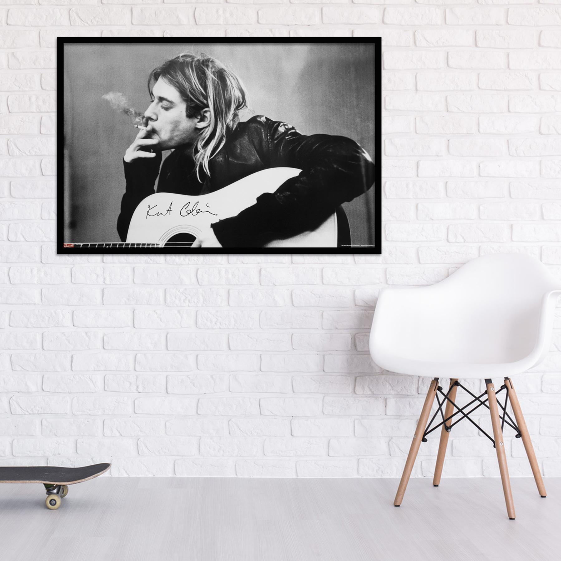 GB EYE Nirvana Cobain Poster Smoking Guitar Poster Großformatige Kurt