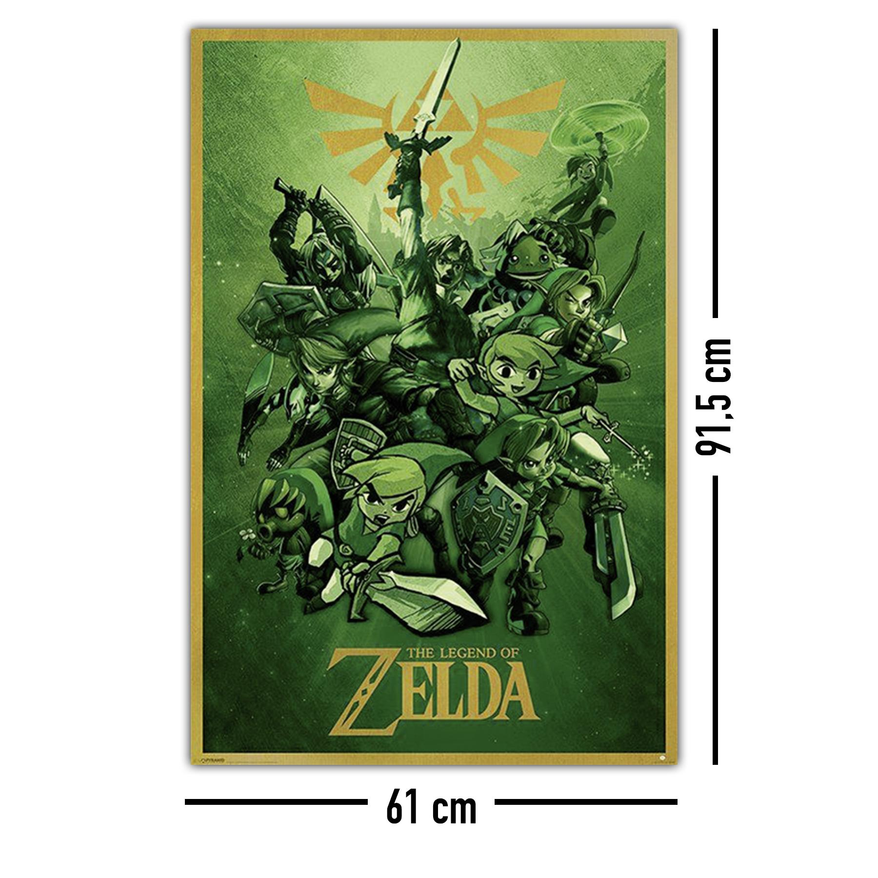 PYRAMID of Legend Poster Poster Zelda INTERNATIONAL Großformatige The Link