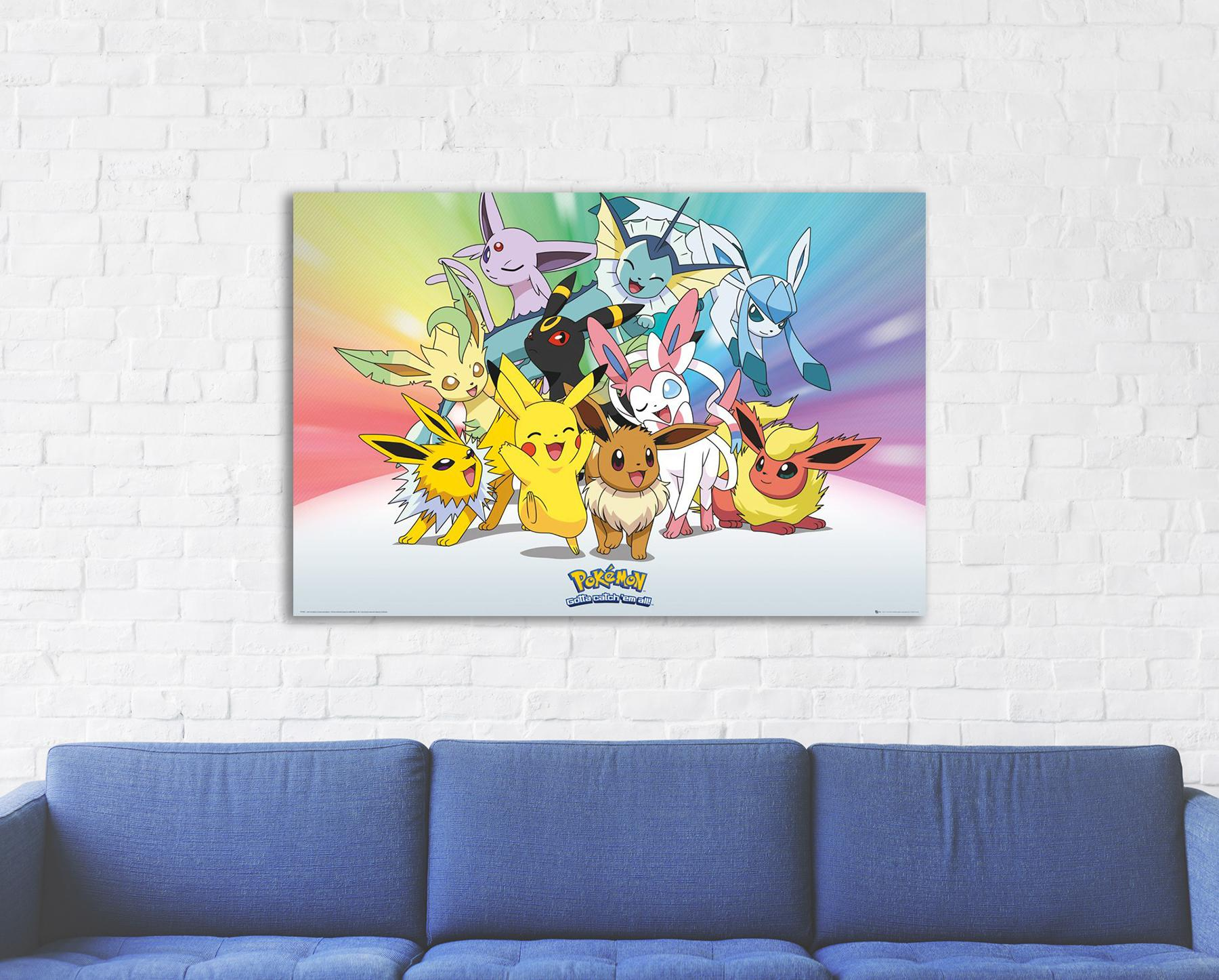 Pokémon Poster Evoli Entwicklungen