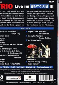 Rückseite einer DVD-Hülle. Das Cover zeigt eine Live-Performance.