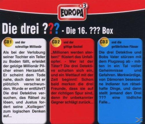 Die Rückseite einer Box mit drei Bildern und Text über ein Kinderbuch.