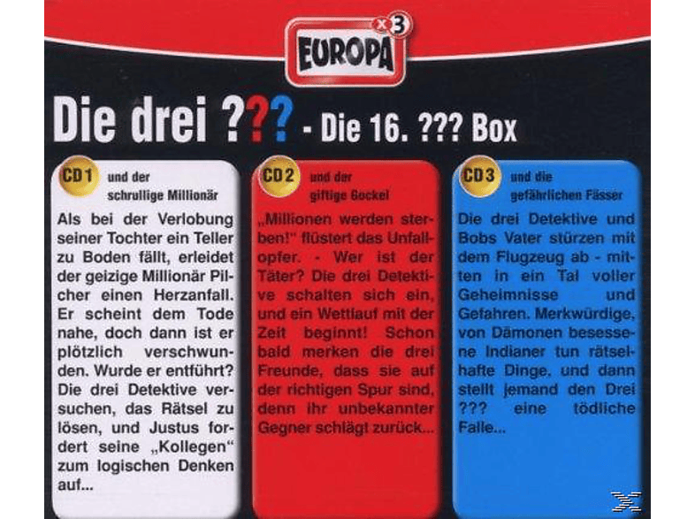 Thumbnail - Die Drei ??? - Box 16 Folgen 46-48 (CD)