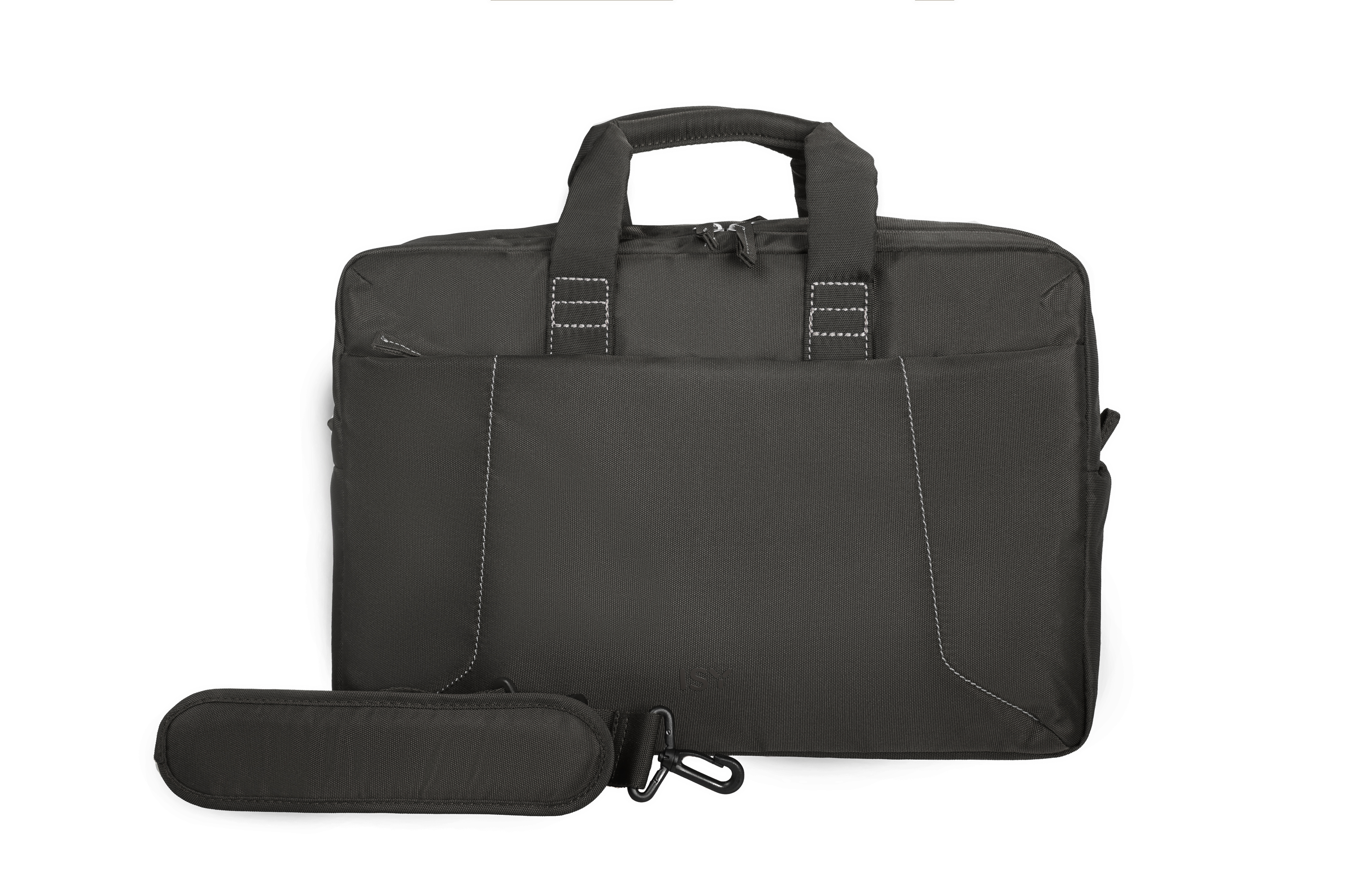 ISY INB-1562-1 Notebook Tasche Aktentasche für Universal Polyester, Schwarz