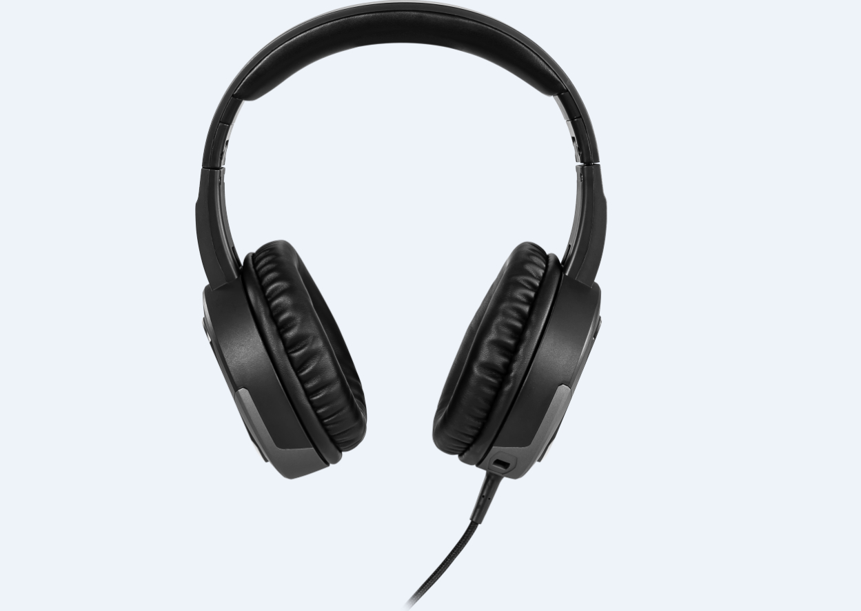 MSI Immerse GH30 v2 Gaming Headset (kabelgebunden, 40 mm Neodym Driver, 20 Hz - 20 Khz, 3,5 mm Klinkenstecker,  schwarz, 222 Gramm, kein RGB)