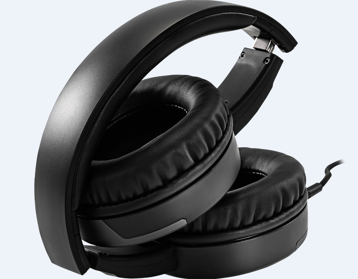 MSI Immerse GH30 v2 Gaming Headset (kabelgebunden, 40 mm Neodym Driver, 20 Hz - 20 Khz, 3,5 mm Klinkenstecker,  schwarz, 222 Gramm, kein RGB)