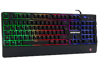 RAMPAGE KB-R34 Winner Semi Mekanik Q Rainbow Işıklı Gaming Klavye Siyah_1