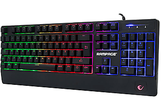 RAMPAGE KB-R34 Winner Semi Mekanik Q Rainbow Işıklı Gaming Klavye Siyah_2