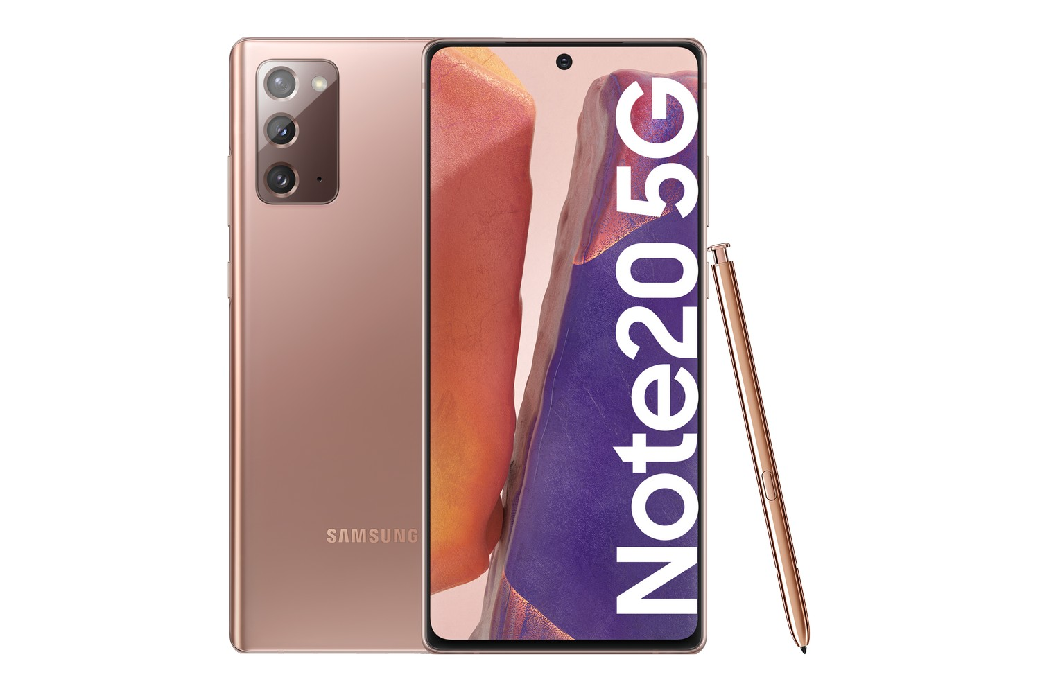 Móvil - Samsung Galaxy Note 20 5G, Bronce, 256GB, 8GB RAM, 6.7" FHD+, Exynos 990, 4300 mAh, S Pen, Android
