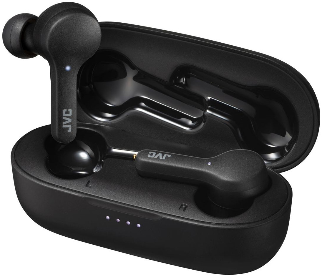 JVC Draadloze oortjes + Oplaadcase Zwart (HA-A7T-BN-U)