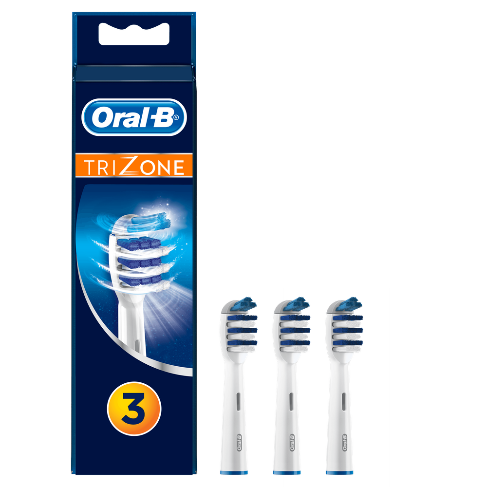 Recambio para cepillo dental - Oral-B, TriZone, para Cepillo De Dientes Eléctrico 2 Unidades, blanco