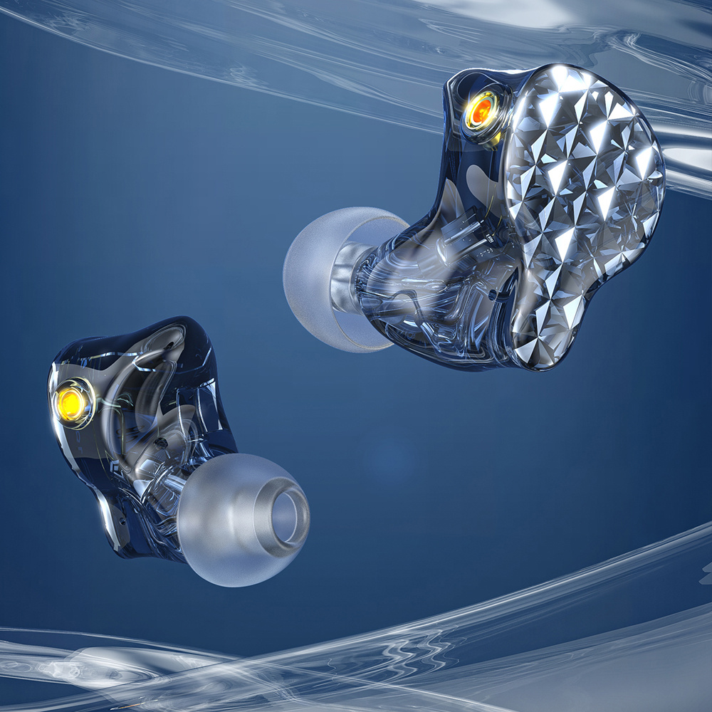 FIIO FA9 - Cuffie (In-ear, Nero/Trasparente)