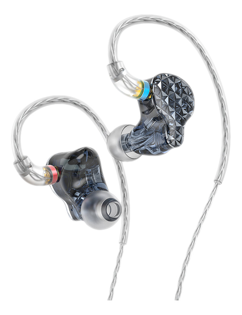 FIIO FA9 - Cuffie (In-ear, Nero/Trasparente)