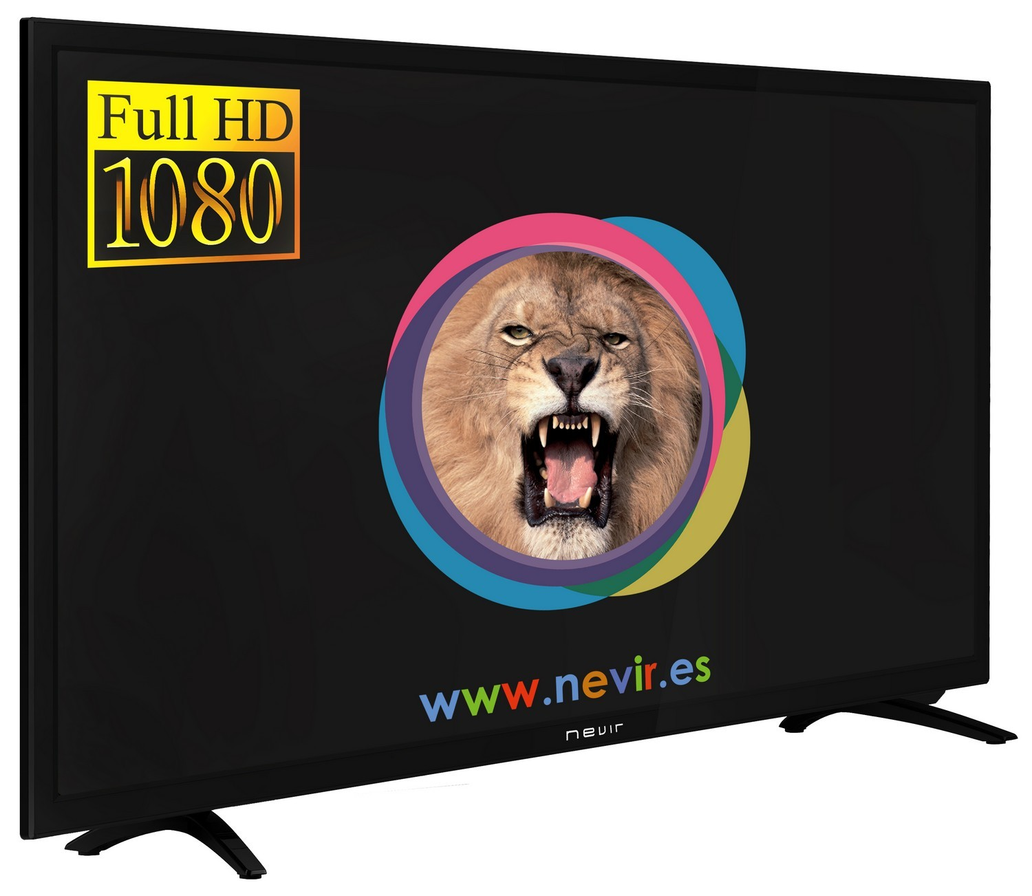 TV LED 22" - Nevir NVR770222FHD2N, Full HD, Función Hotel, Reproducción Multiformato, USB, HDMI, Negro